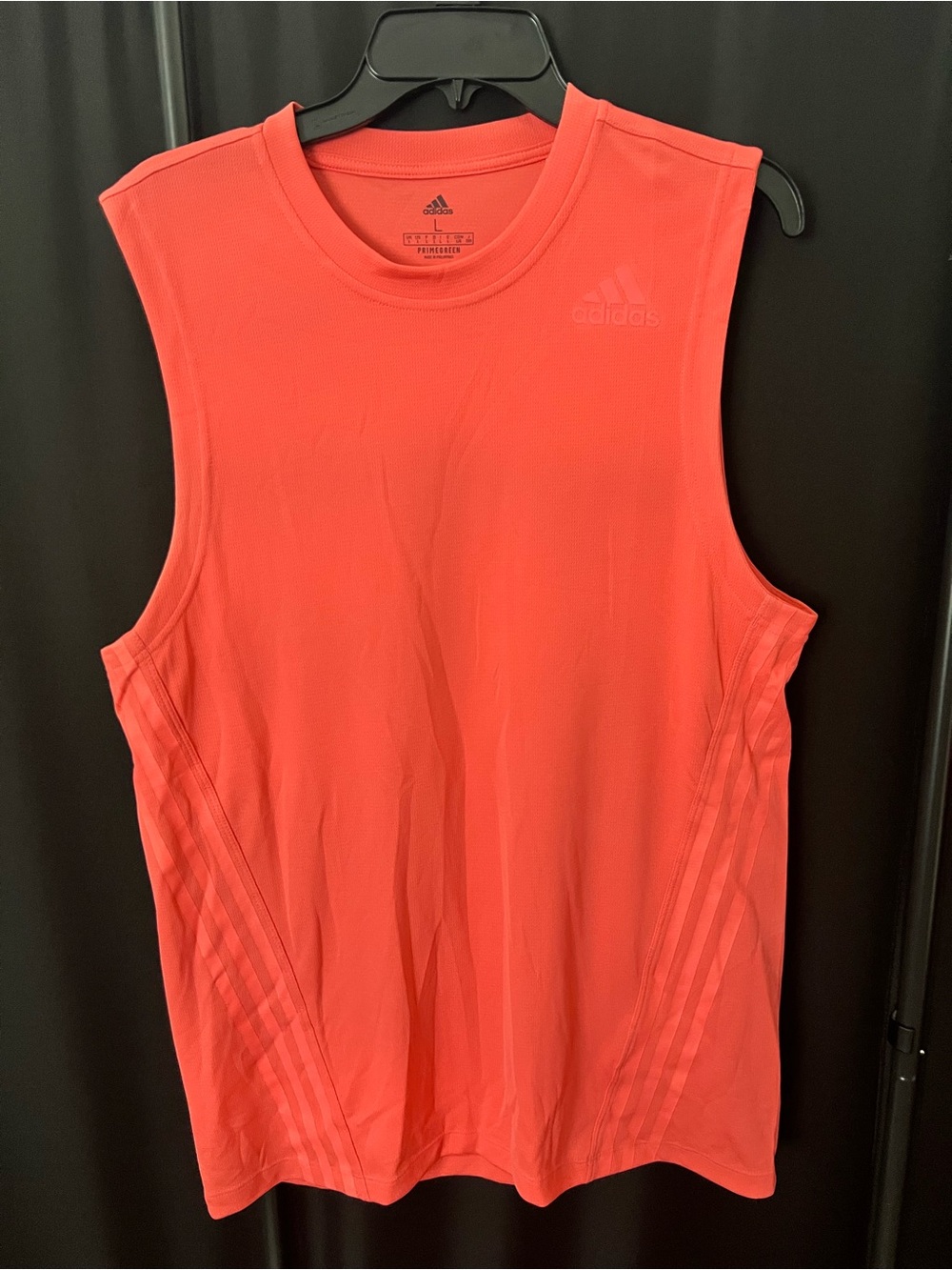 Adidas Sleeveless Athletic Tank - Coral Pink Color